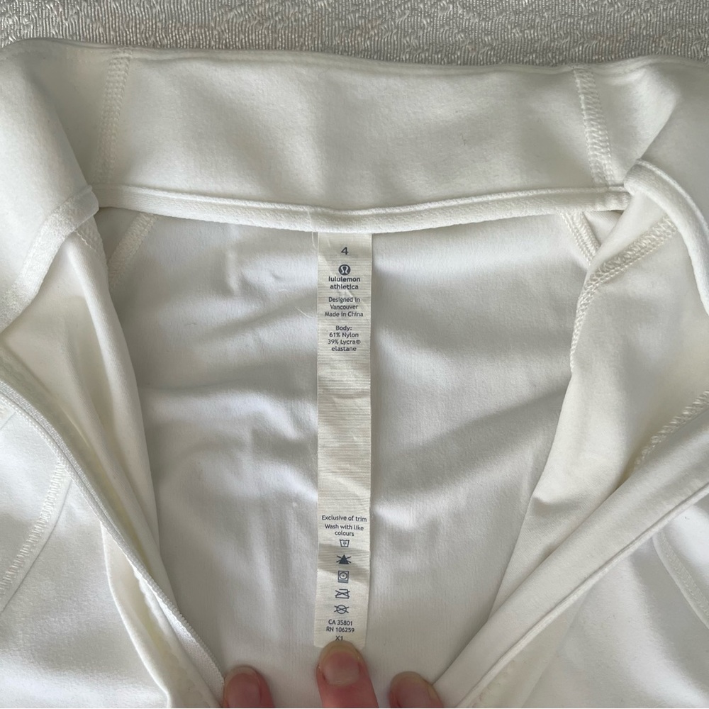 Lululemon White Running Half Zip - image 6